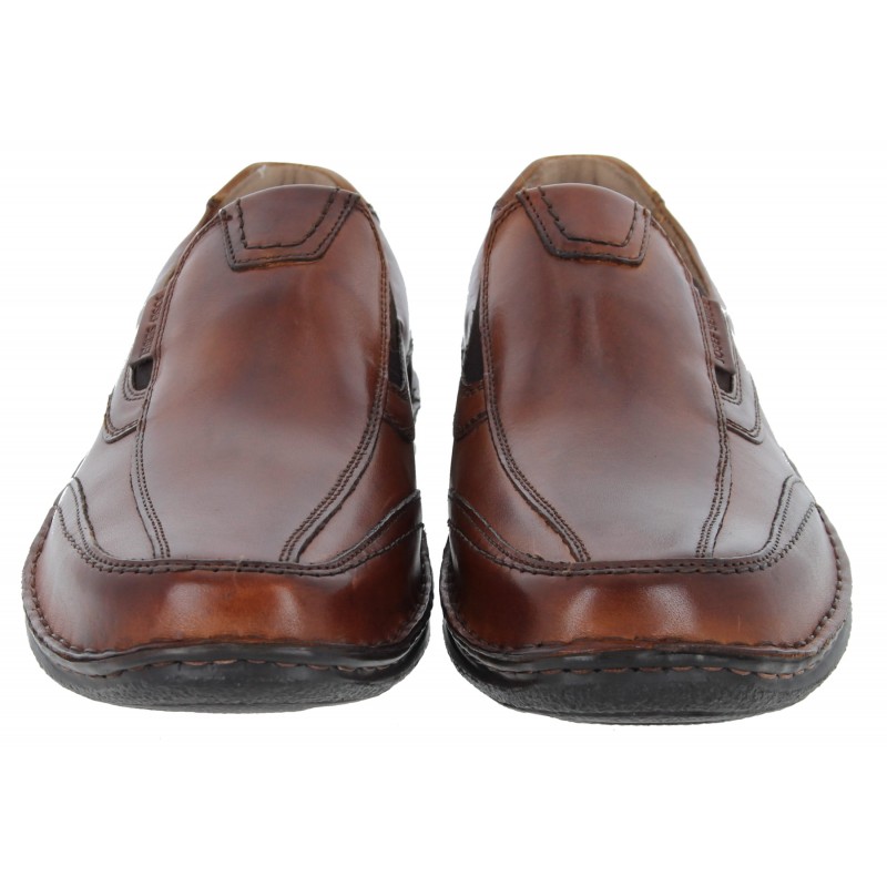 Josef Seibel Anvers 67 43621 slip on shoes in cognac leather.